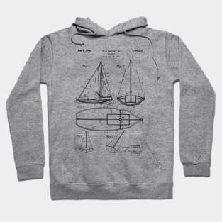 Yachting Patent Print 1947 Hoodie